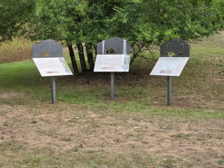 City of Prince Albert installs new education signs about Dakota Village history in Little Red River Park